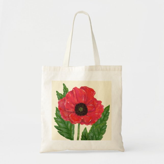 La bolsa de asas roja de la amapola de Flandes (Frente)