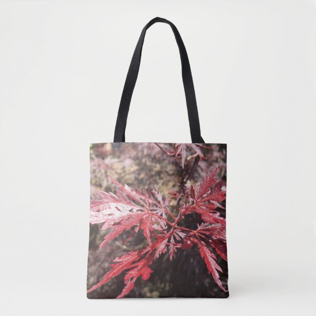 La bolsa de asas roja de la hoja (Anverso)