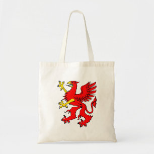 La bolsa de asas roja del grifo