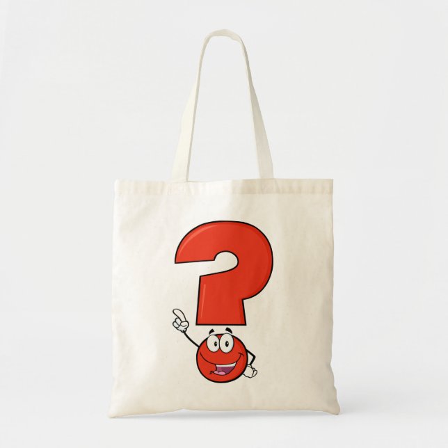 La bolsa de asas roja del signo de interrogación (Frente)