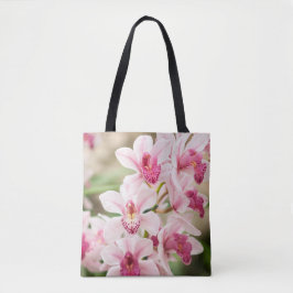 La bolsa de asas rosada de la orquídea