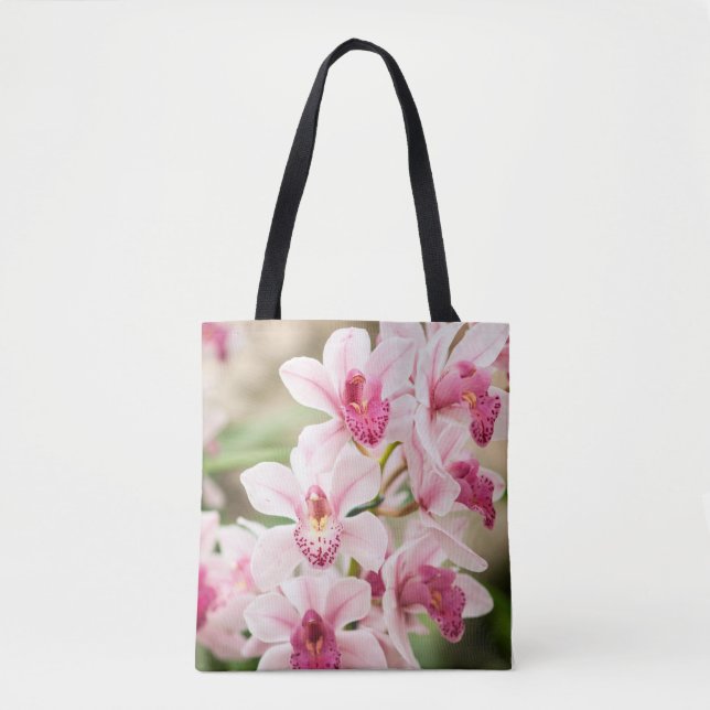 La bolsa de asas rosada de la orquídea (Anverso)