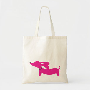 La bolsa de asas rosada del Dachshund