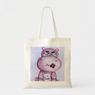 La bolsa de asas rosada del hipopótamo