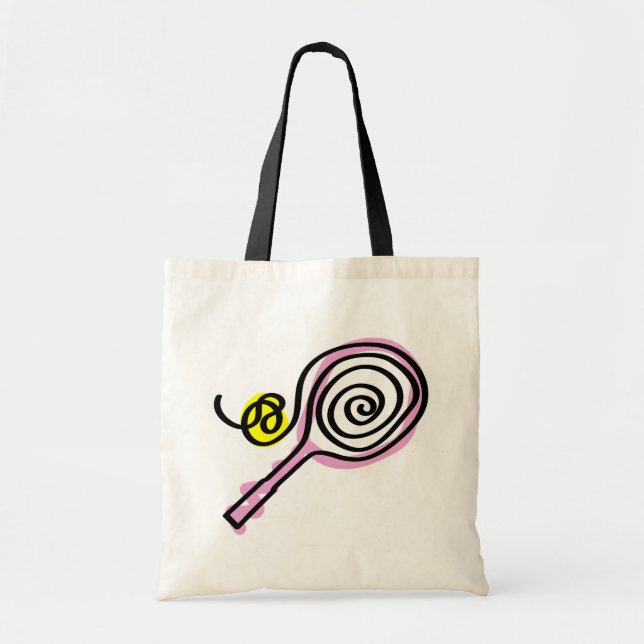 La bolsa de asas rosada linda de la estafa de (Frente)