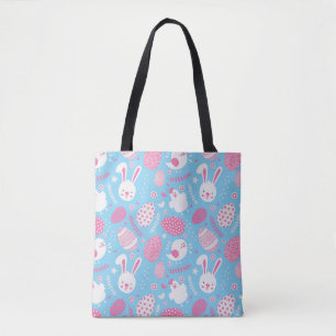 La bolsa de asas rosada y azul simple del modelo