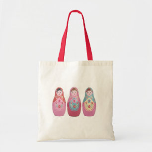 la bolsa de asas rusa de la muñeca