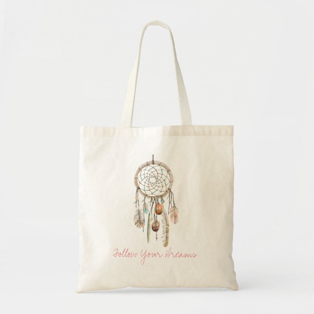 La bolsa de asas rústica de la acuarela de (Frente)
