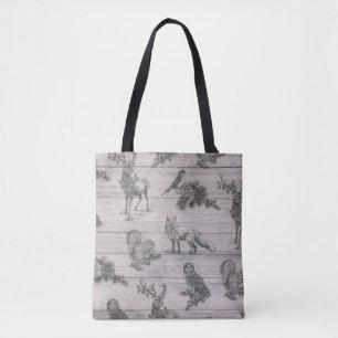 La bolsa de asas rústica del invierno del país d