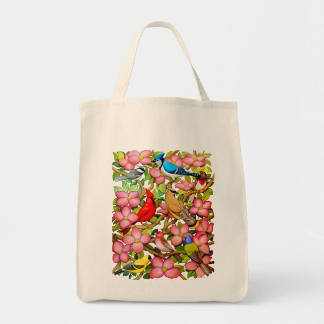 La bolsa de asas salvaje colorida del ultramarinos (Frente)