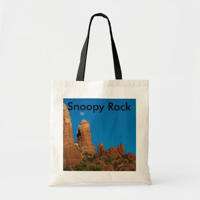 La bolsa de asas Snoopy 3949 de la roca (Frente)