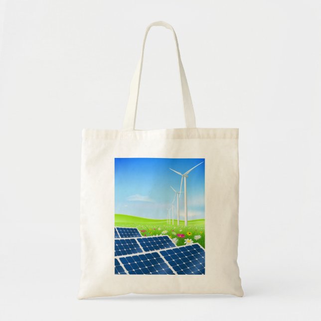 La bolsa de asas solar y de la energía eólica (Frente)