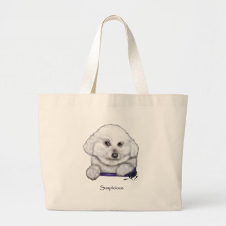 La bolsa de asas sospechosa de Bichon Frise