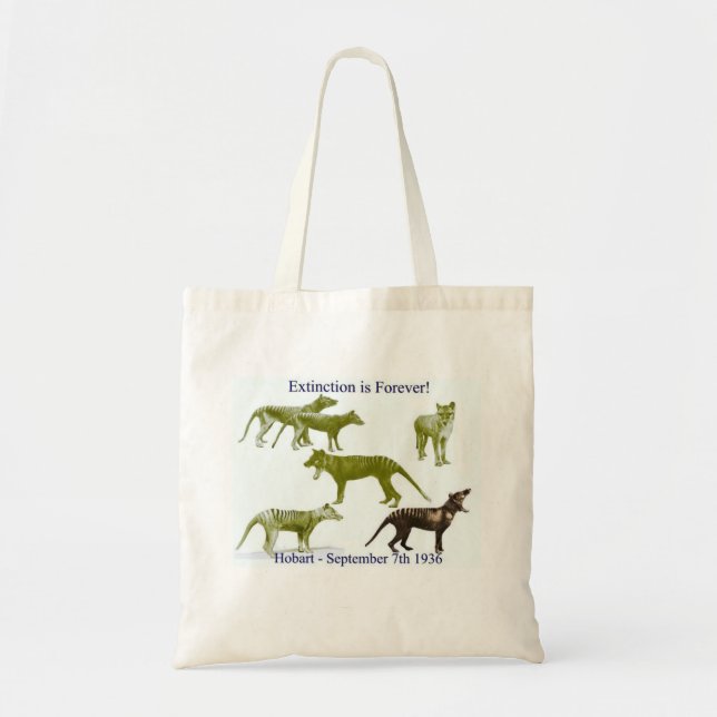 La bolsa de asas tasmana del Thylacine del tigre (Frente)