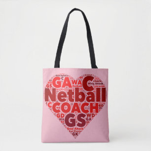 La bolsa de asas temática del coche del Netball