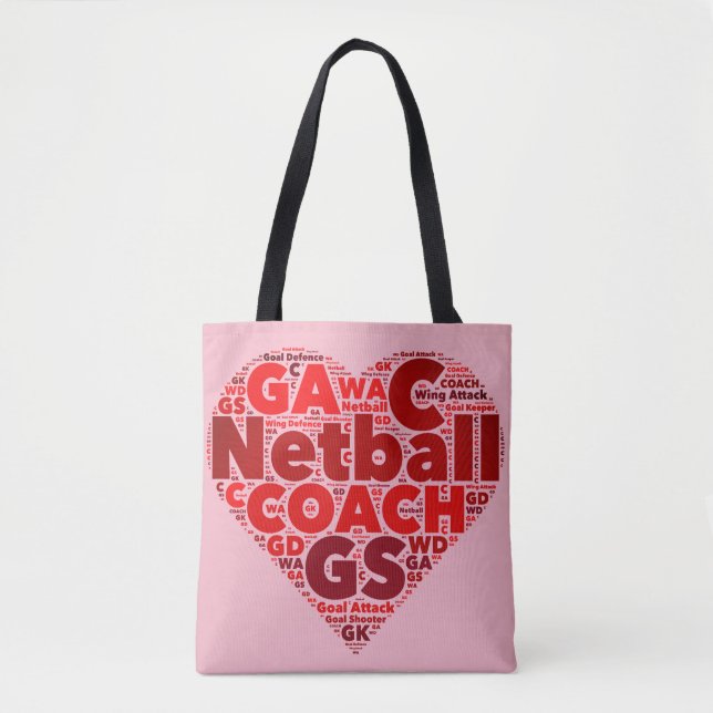 La bolsa de asas temática del coche del Netball (Anverso)