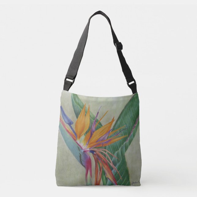 La bolsa de asas tropical de Crossbody de la ave (Anverso)