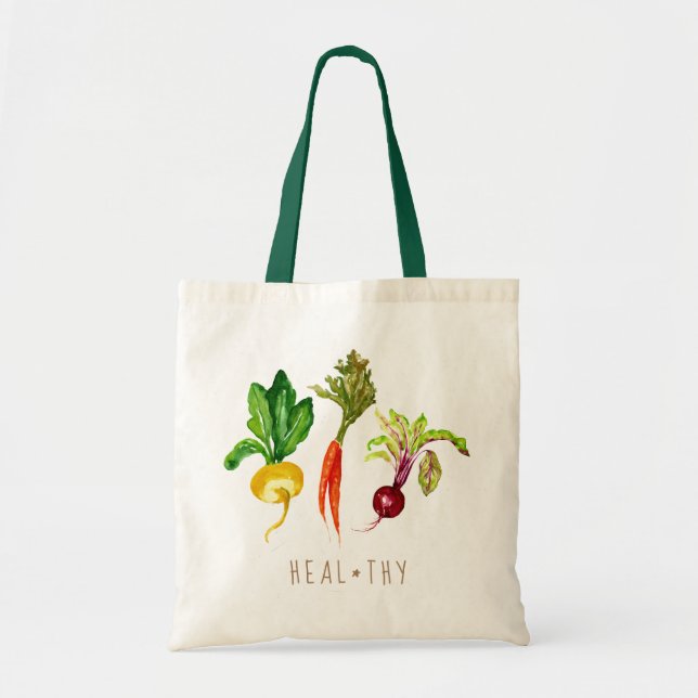 La bolsa de asas vegetal de Heal*thy del trío (Frente)