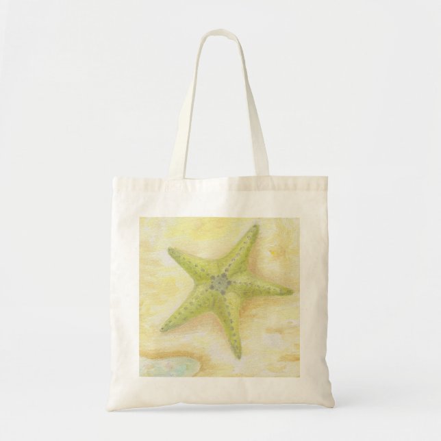 La bolsa de asas verde de las estrellas de mar (Frente)