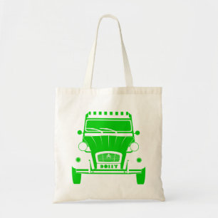 La bolsa de asas verde del carro de Citroen 2cv