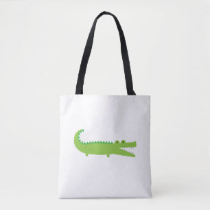 La bolsa de asas verde del cocodrilo