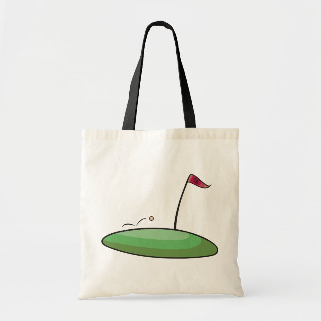 La bolsa de asas verde del golf (Frente)