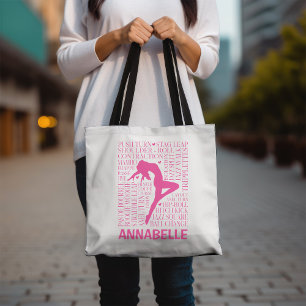 La bolsa de baile de jazz personalizado en rosa