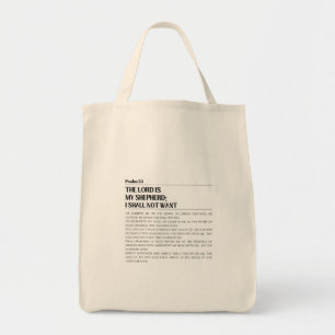 La bolsa de comestibles del Salmo 23 El Señor es m