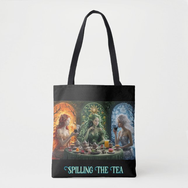 La bolsa de la diosa elemental - Derramando el té (Anverso)