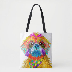 La bolsa de la mano de Shih Tzu, dulce y colorido