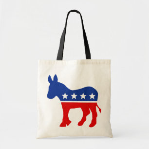 La bolsa de la mano del demócrata Donkey