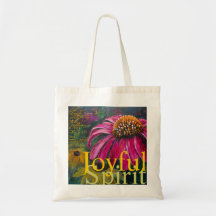 La bolsa de libros alegre de Coneflower del
