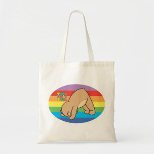 La bolsa de libros del arco iris del oso de