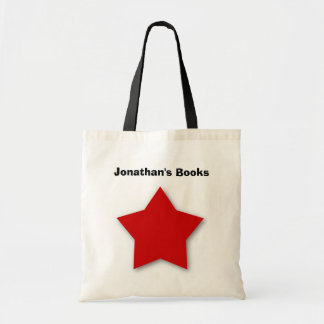 La bolsa de libros ROJA linda de la biblioteca de