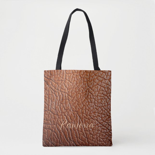 La bolsa de mano personalizada con aspecto de cuer (Anverso)