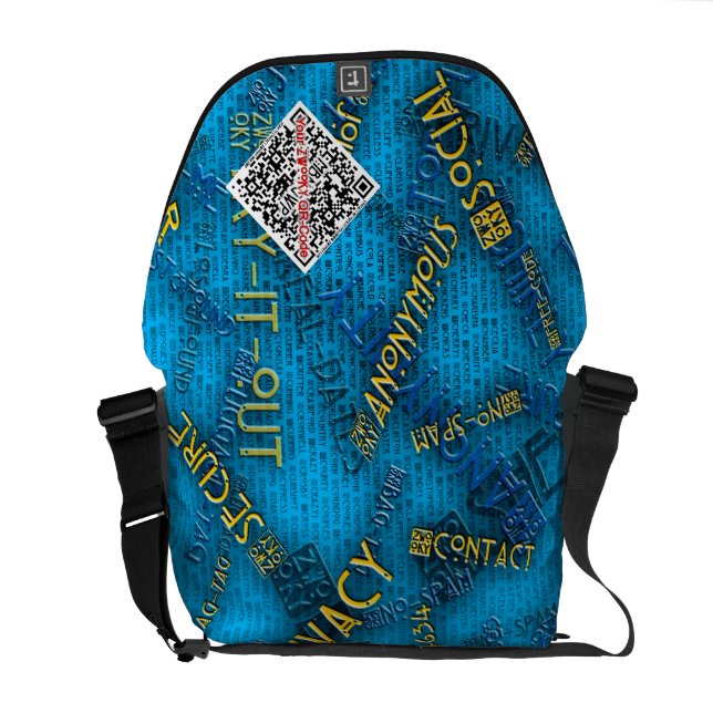 La bolsa de mensajero de ZWOOKY QR (Atrás Abierto)