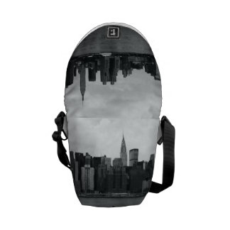 La bolsa de mensajero - horizonte de Nueva York