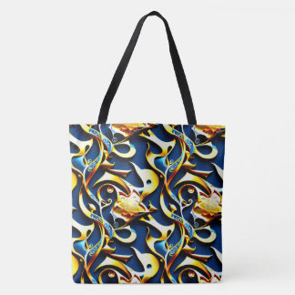 La bolsa de oro árabe-azul