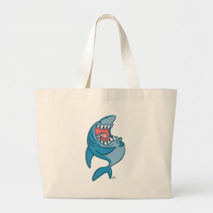 La bolsa de playa del personalizado de los tiburon
