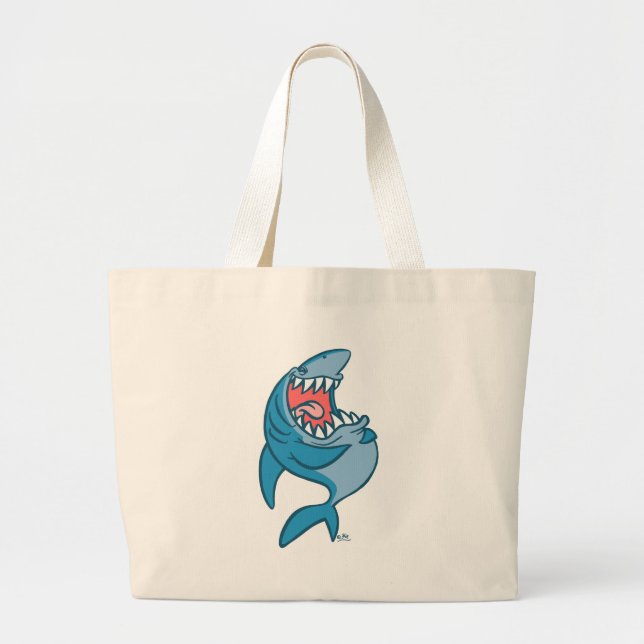 La bolsa de playa del personalizado de los tiburon (Frente)