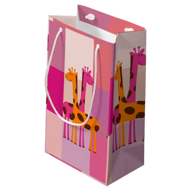 La bolsa de regalo del Día de la Madre Giraffe (Angulo reverso)