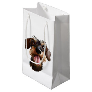 La bolsa de regalo pequeña de Wirehair Dachshund