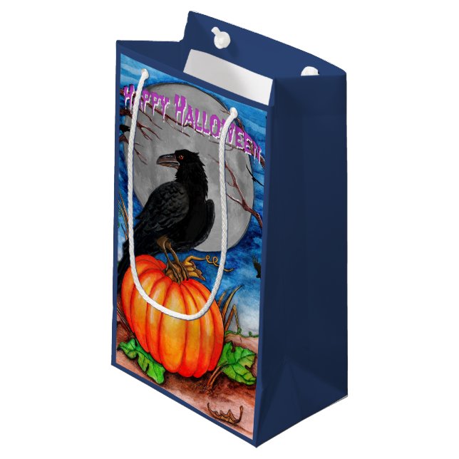 La bolsa de regalo Raven Happy Halloween (Angulo Anverso)