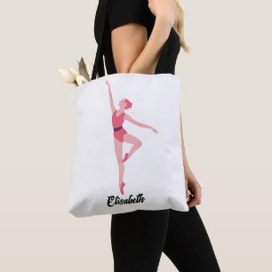 La Bolsa de Tote Personalizada de Dance Ballerina 