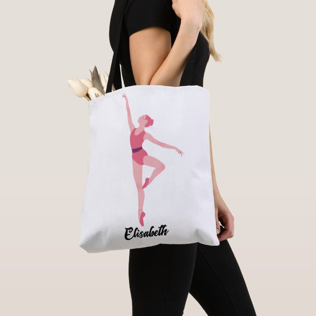 La Bolsa de Tote Personalizada de Dance Ballerina  (Detalle)