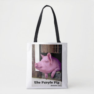 La bolsa morada para la comida