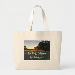 La bolsa roja de California con imágenes escénicas