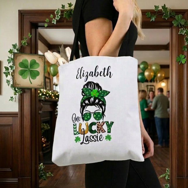 La bolsa Tote de la Lucky Lassie St. Paddy (Subido por el creador)