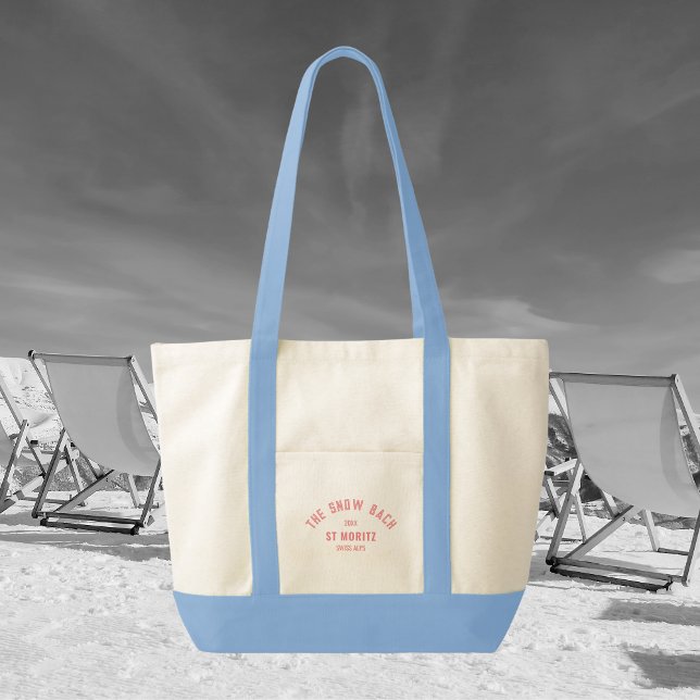 La bolsa tote de soltera con tema de esquí Snow Ba (Subido por el creador)