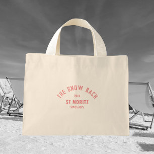 La bolsa tote de soltera con tema de esquí Snow Ba